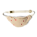 Dětská crossbody ledvinka STUDIO NOOS Teddy Ecru Hearts | Stylové doplňky pro děti a ženy | Lavly.cz