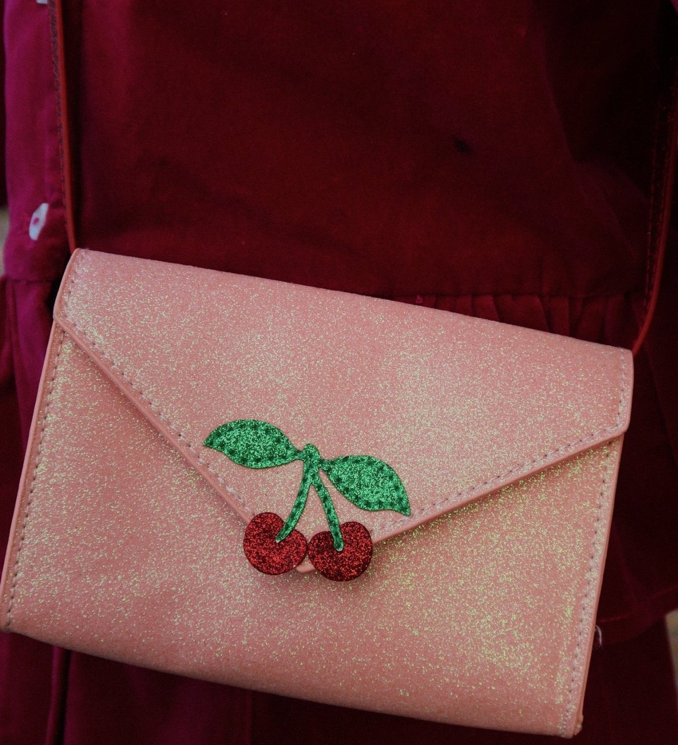 Dětská kabelka KONGES SLOJD Love Letter Pink Glitter | Stylové doplňky pro děti a ženy | Lavly.cz