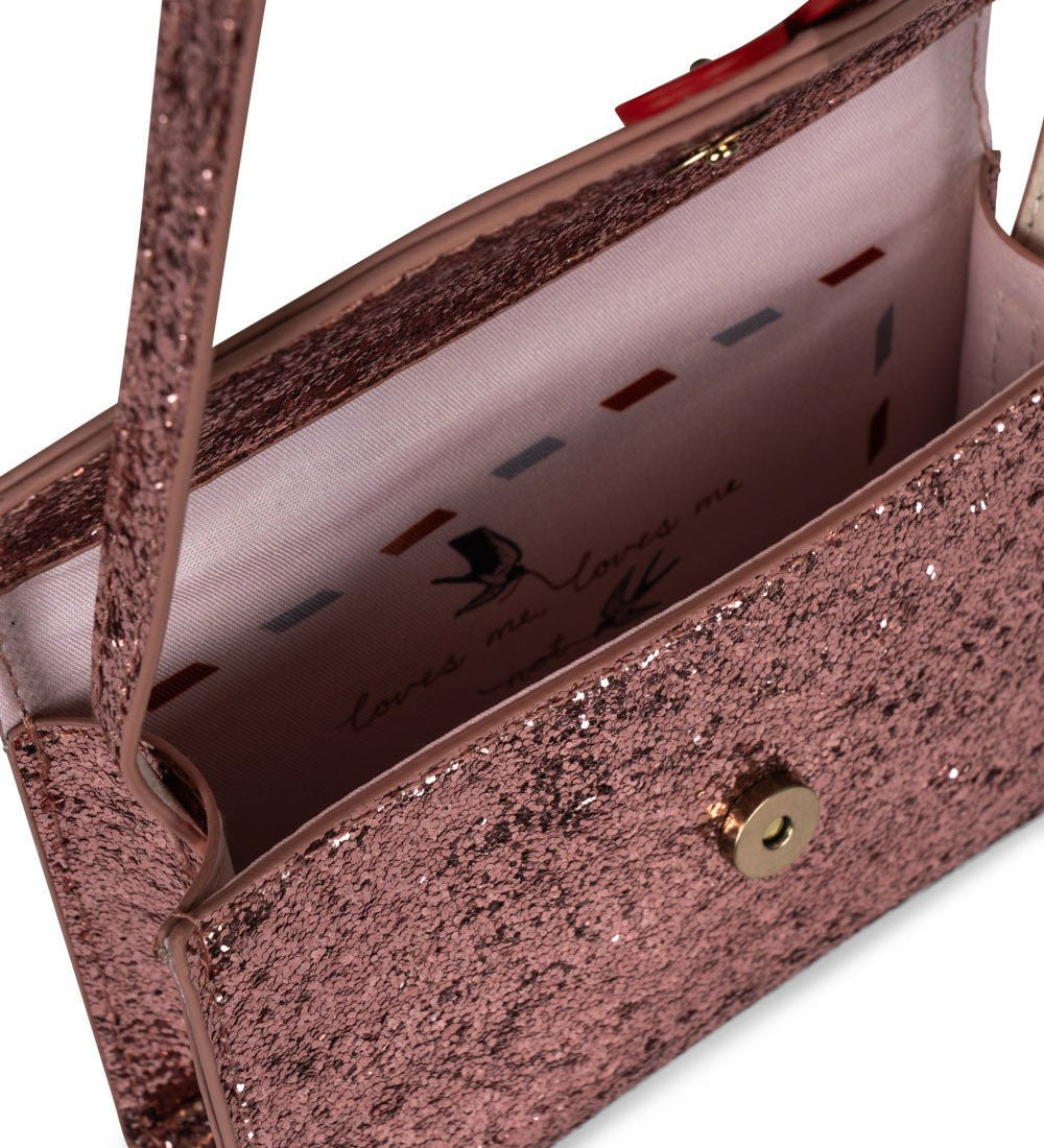Dětská kabelka KONGES SLOJD Love Letter Pink Glitter | Stylové doplňky pro děti a ženy | Lavly.cz