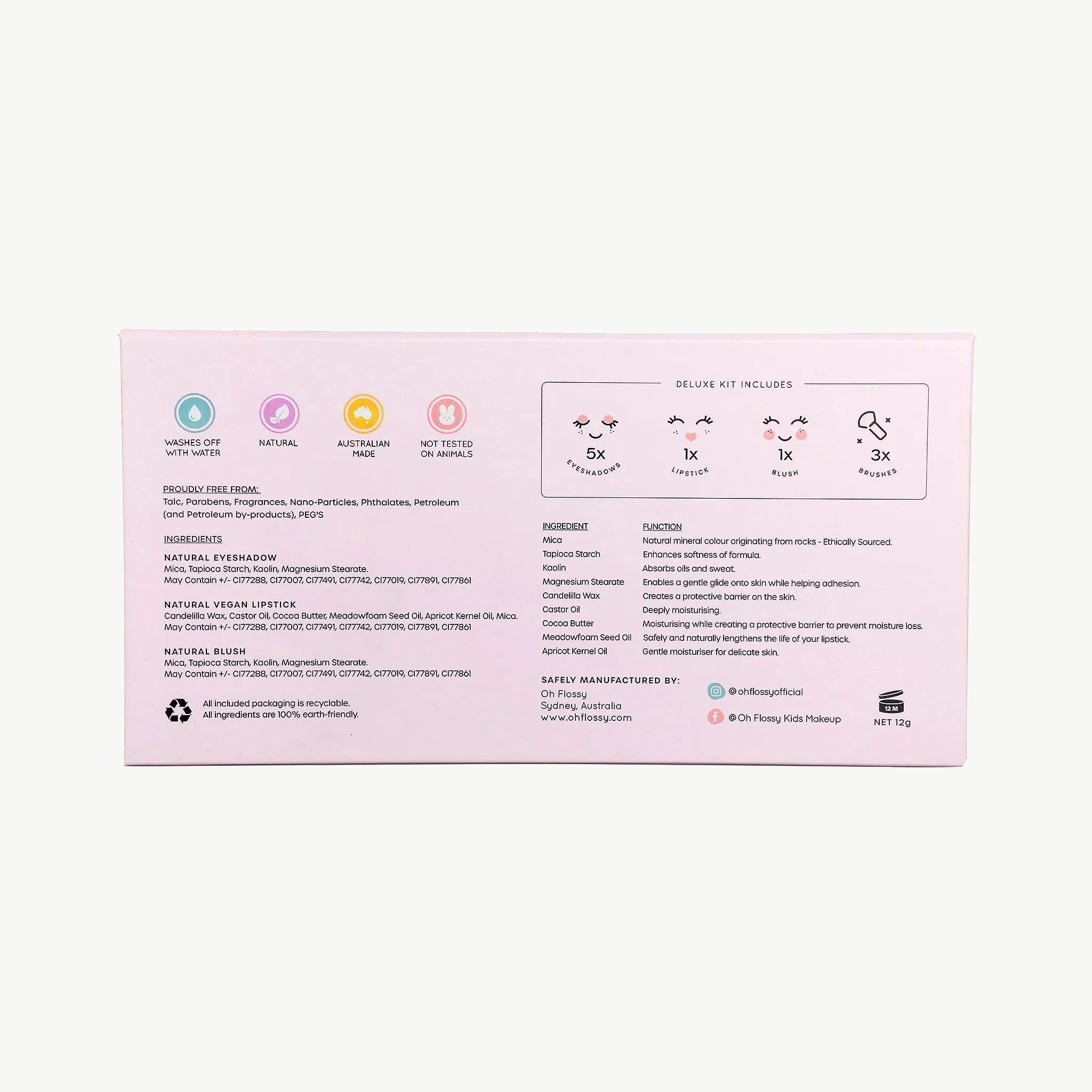 Dětská pečující make - up sada OH FLOSSY Deluxe 7 + 3 ks | Lavly.cz