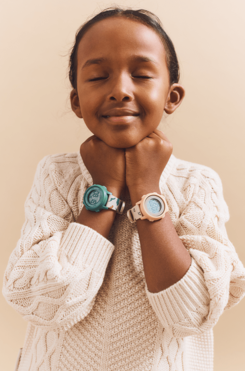 Dětské digitální hodinky LIEWOOD Sussi Dinosaurs / Mist | Stylové doplňky pro děti a ženy | Lavly.cz