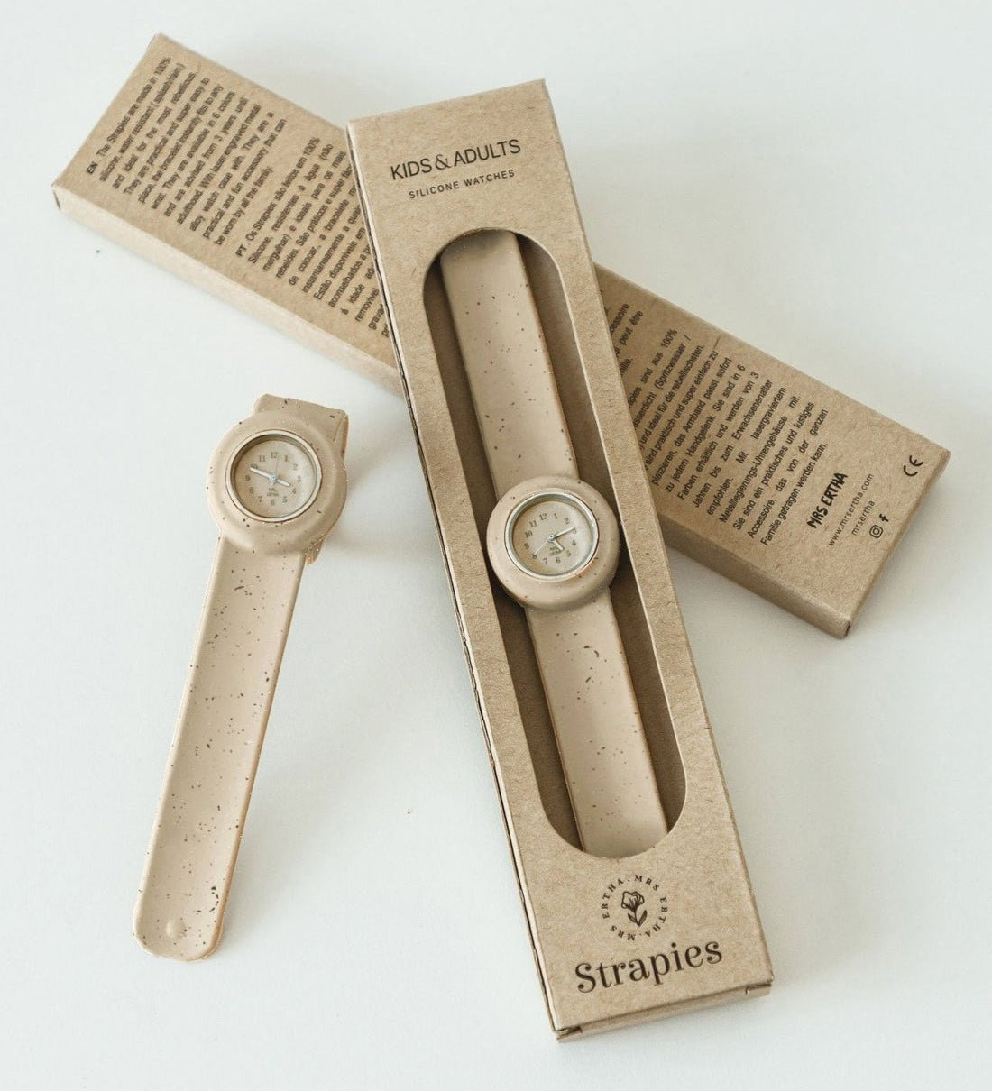 Dětské hodinky MRS. ERTHA Strapies Speckled Nude | Stylové doplňky pro děti a ženy | Lavly.cz