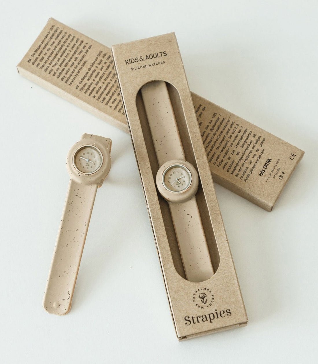 Dětské hodinky MRS. ERTHA Strapies Speckled Nude | Stylové doplňky pro děti a ženy | Lavly.cz