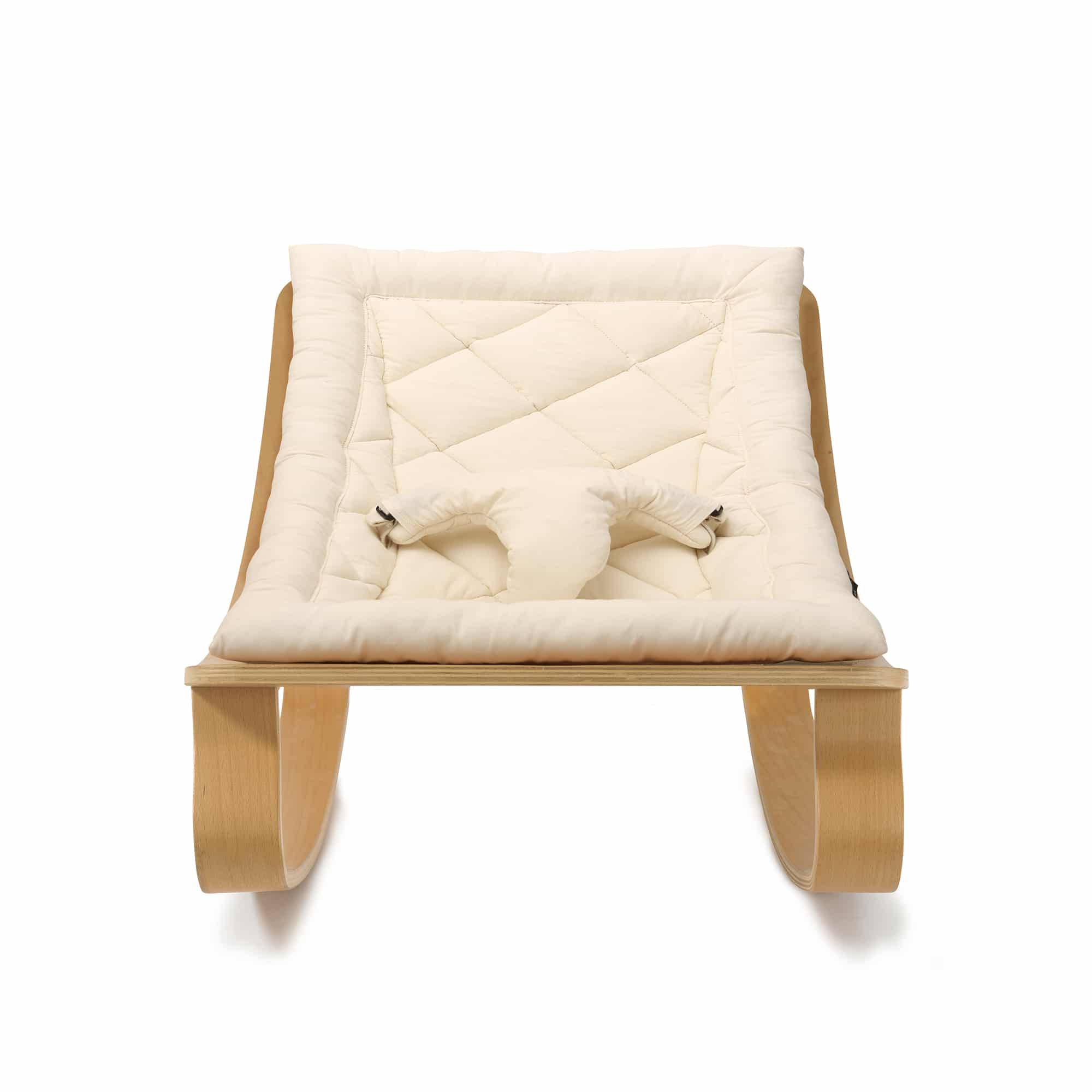 Dětské houpací lehátko CHARLIE CRANE Levo Organic White | Stylové doplňky pro děti a ženy | Lavly.cz