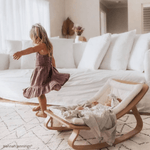 Dětské houpací lehátko CHARLIE CRANE Levo Organic White | Stylové doplňky pro děti a ženy | Lavly.cz