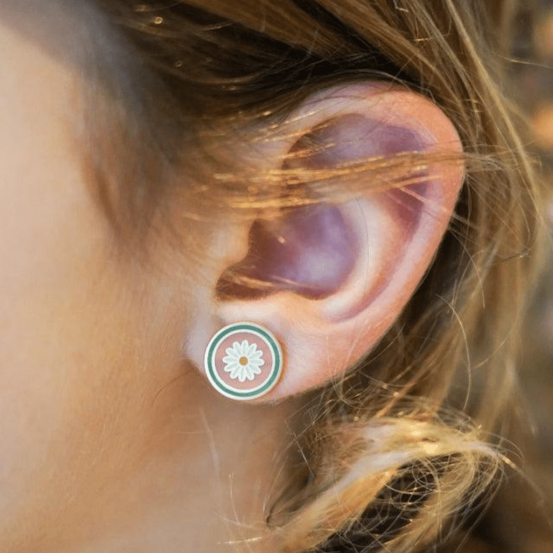 Dětské náušnice GRECH & CO. Flower 2 páry | Stylové doplňky pro děti a ženy | Lavly.cz