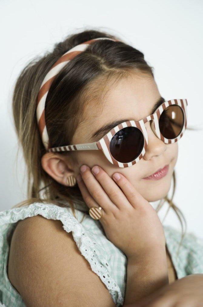 Dětské náušnice GRECH & CO. Stripe 2 páry | Stylové doplňky pro děti a ženy | Lavly.cz