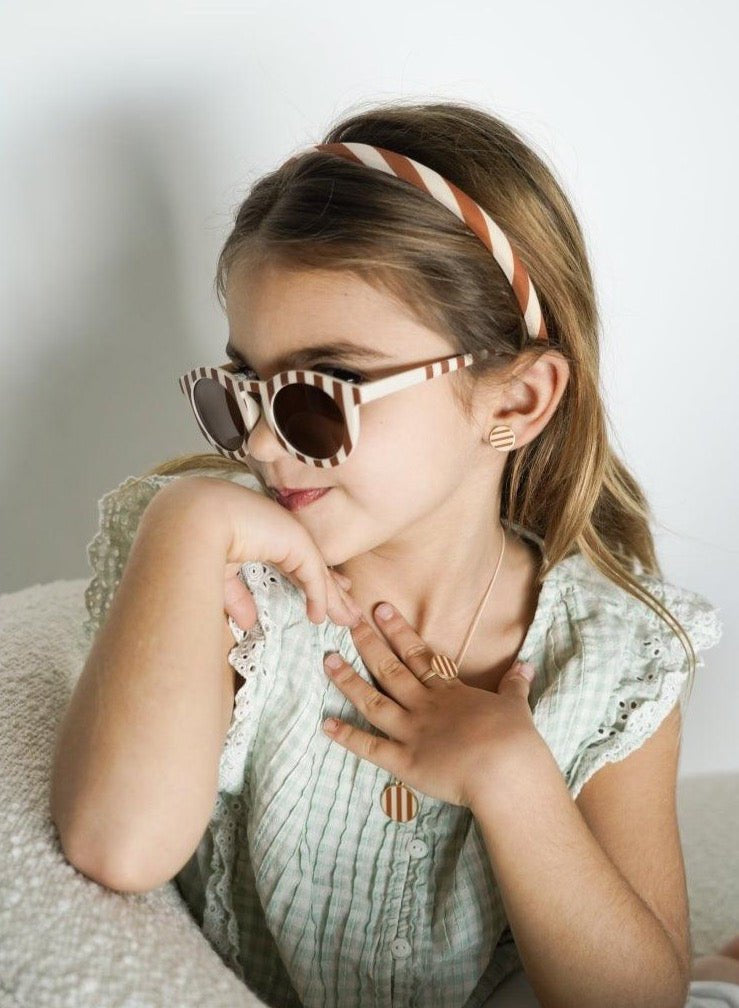 Dětské náušnice GRECH & CO. Stripe 2 páry | Stylové doplňky pro děti a ženy | Lavly.cz