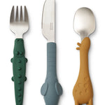 Dětské příbory LIEWOOD Tove Golden Caramel Mix | Stylové doplňky pro děti a ženy | Lavly.cz