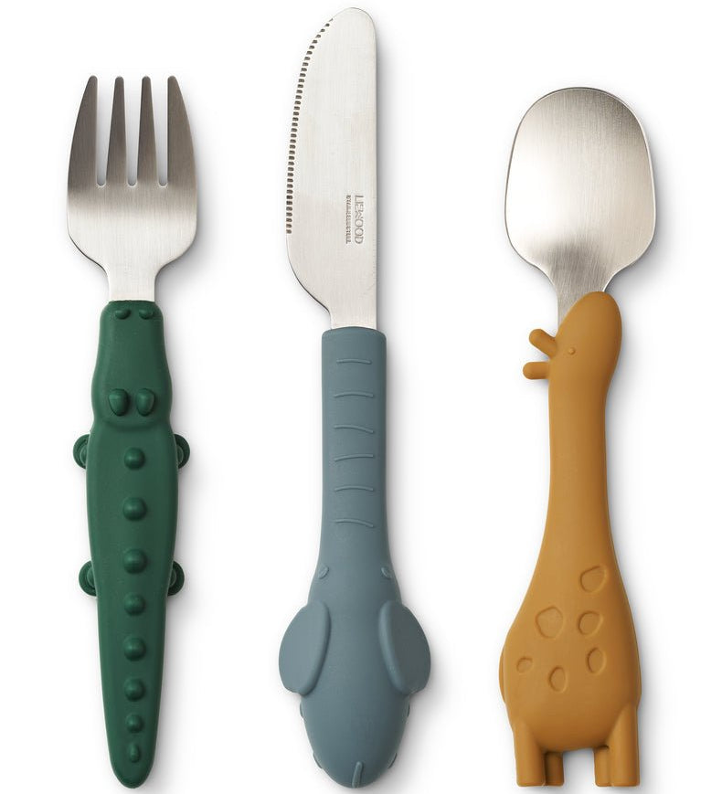 Dětské příbory LIEWOOD Tove Golden Caramel Mix | Stylové doplňky pro děti a ženy | Lavly.cz