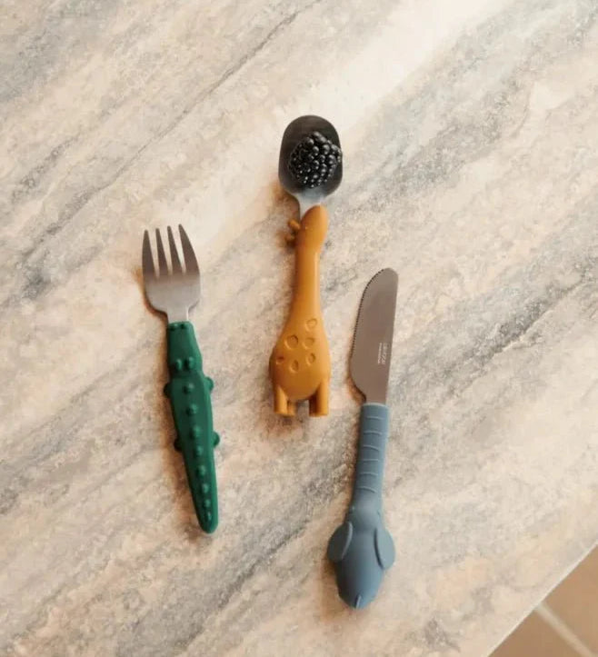 Dětské příbory LIEWOOD Tove Golden Caramel Mix | Stylové doplňky pro děti a ženy | Lavly.cz