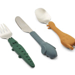 Dětské příbory LIEWOOD Tove Golden Caramel Mix | Stylové doplňky pro děti a ženy | Lavly.cz