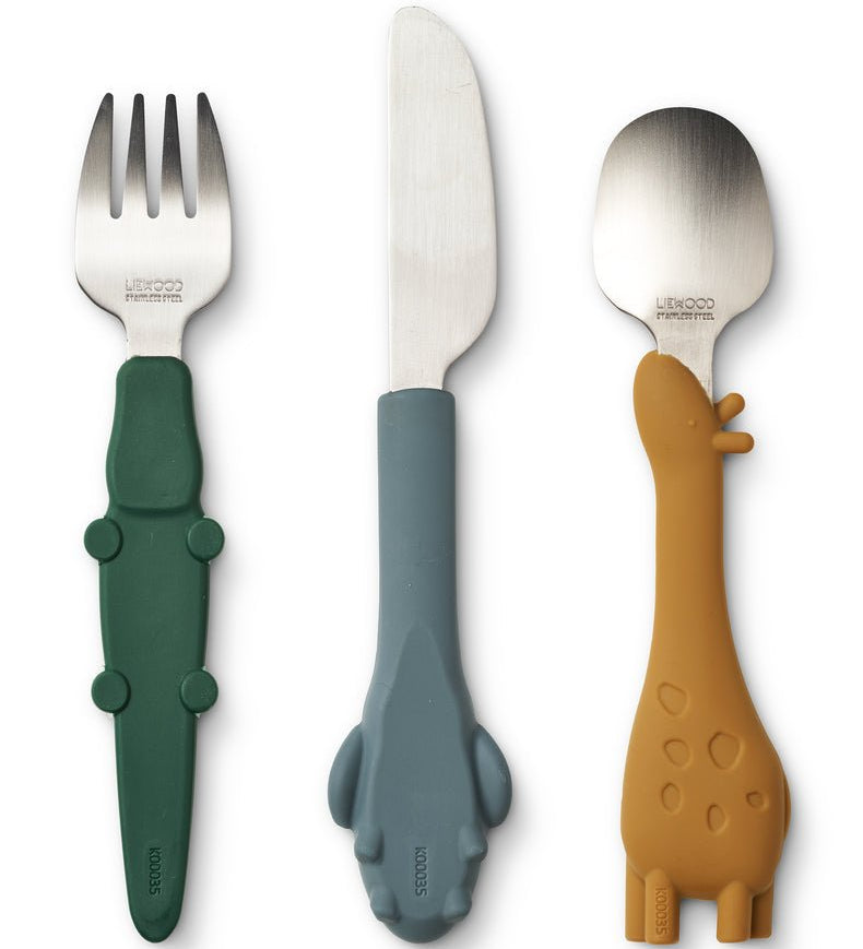 Dětské příbory LIEWOOD Tove Golden Caramel Mix | Stylové doplňky pro děti a ženy | Lavly.cz