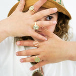 Dětské prstýnky GRECH & CO. Stripe 2 kusy | Stylové doplňky pro děti a ženy | Lavly.cz