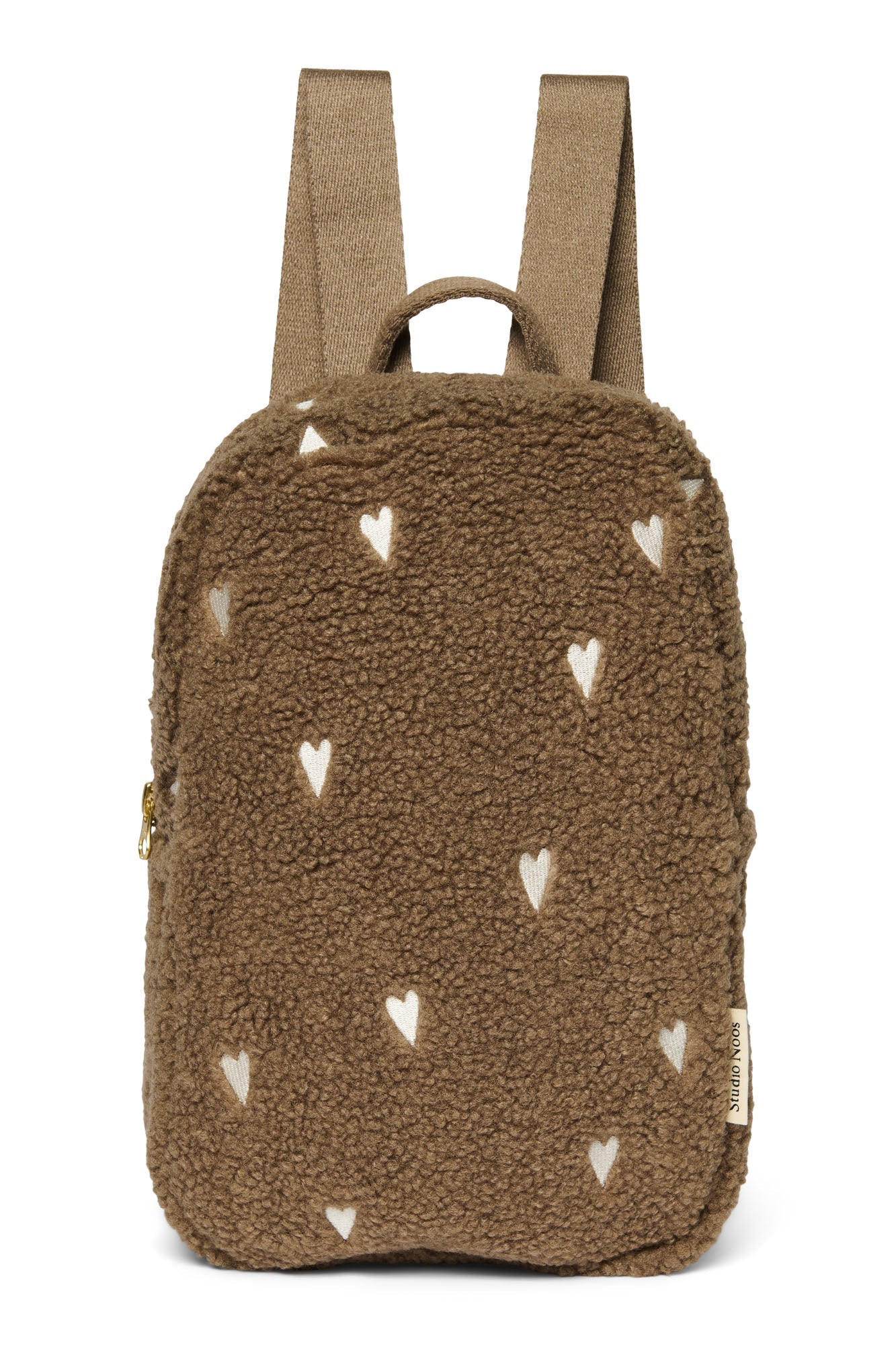 Dětský batoh STUDIO NOOS Mini Brown Teddy Hearts | Lavly.cz
