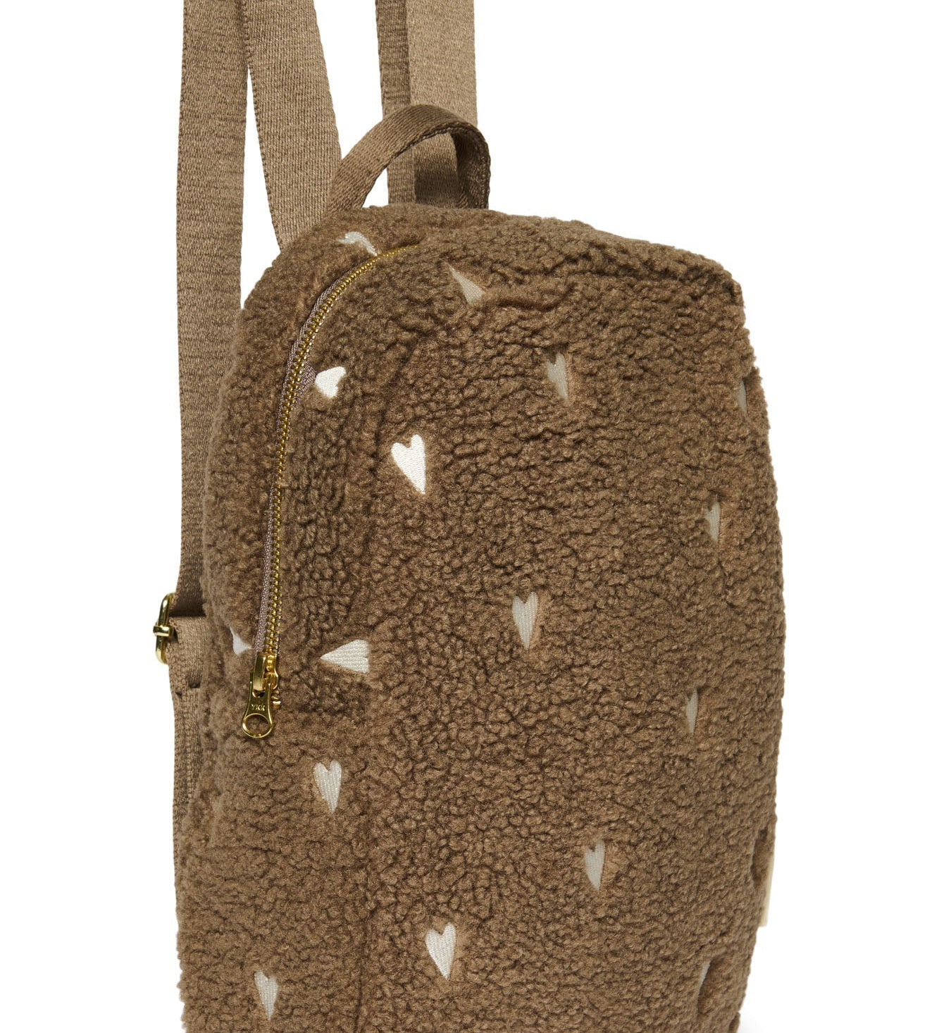 Dětský batoh STUDIO NOOS Mini Brown Teddy Hearts | Lavly.cz