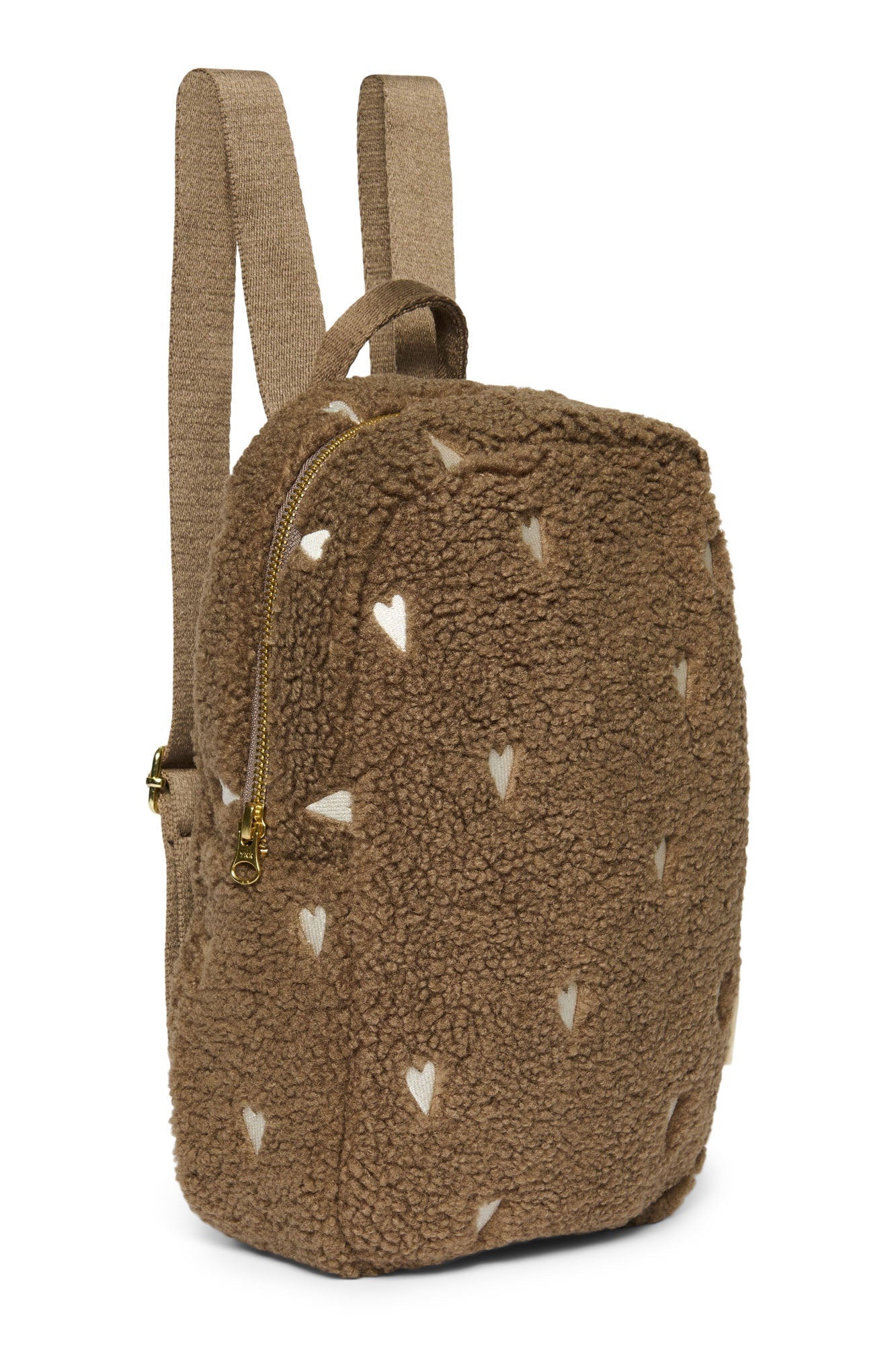Dětský batoh STUDIO NOOS Mini Brown Teddy Hearts | Lavly.cz