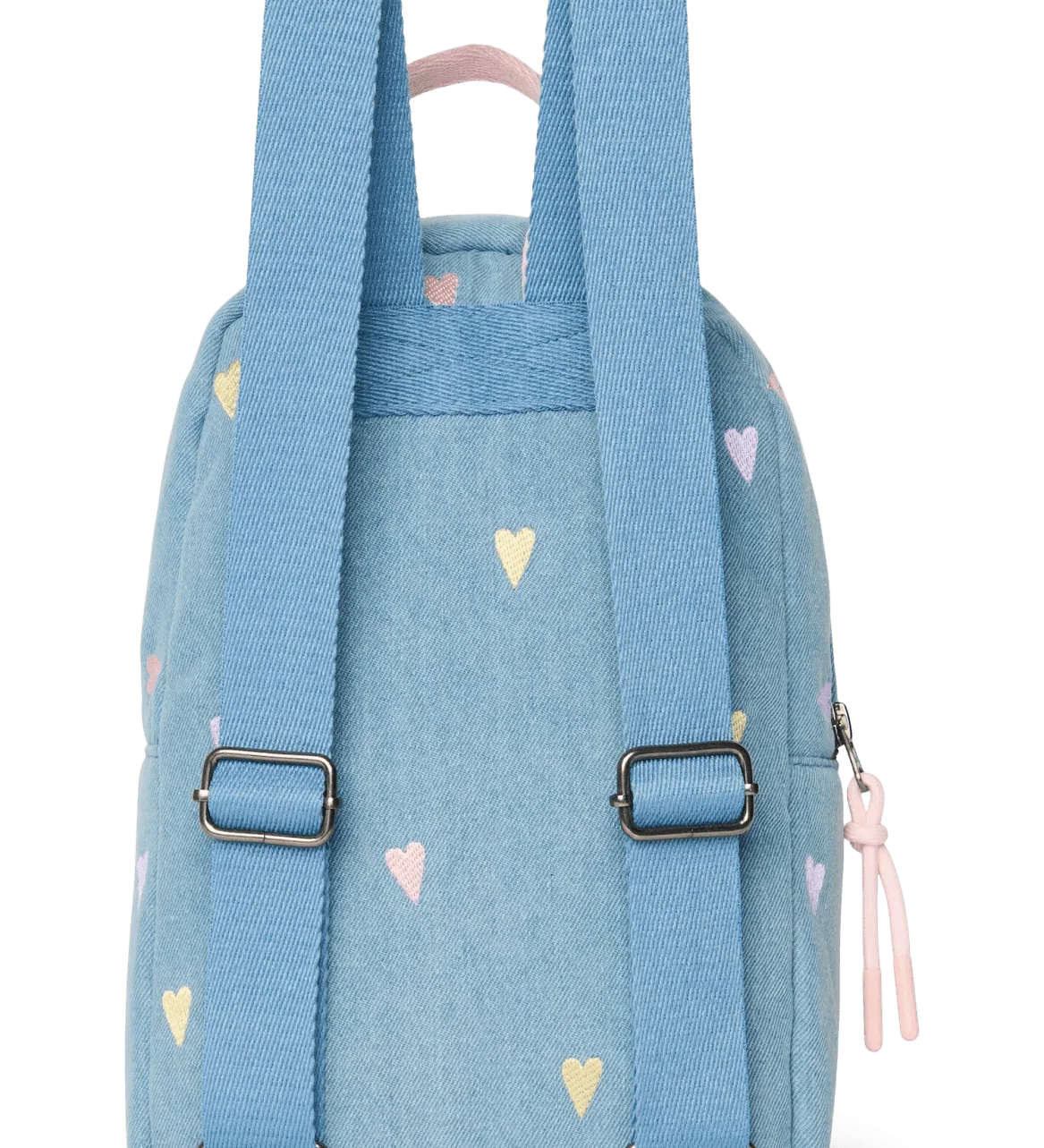 Dětský batoh STUDIO NOOS Mini Light Blue Hearts Denim | Lavly.cz