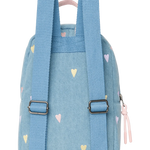 Dětský batoh STUDIO NOOS Mini Light Blue Hearts Denim | Lavly.cz