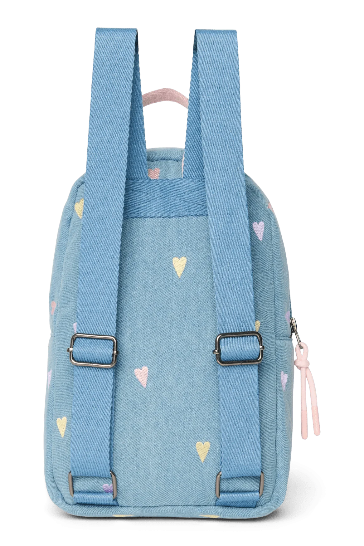 Dětský batoh STUDIO NOOS Mini Light Blue Hearts Denim | Lavly.cz