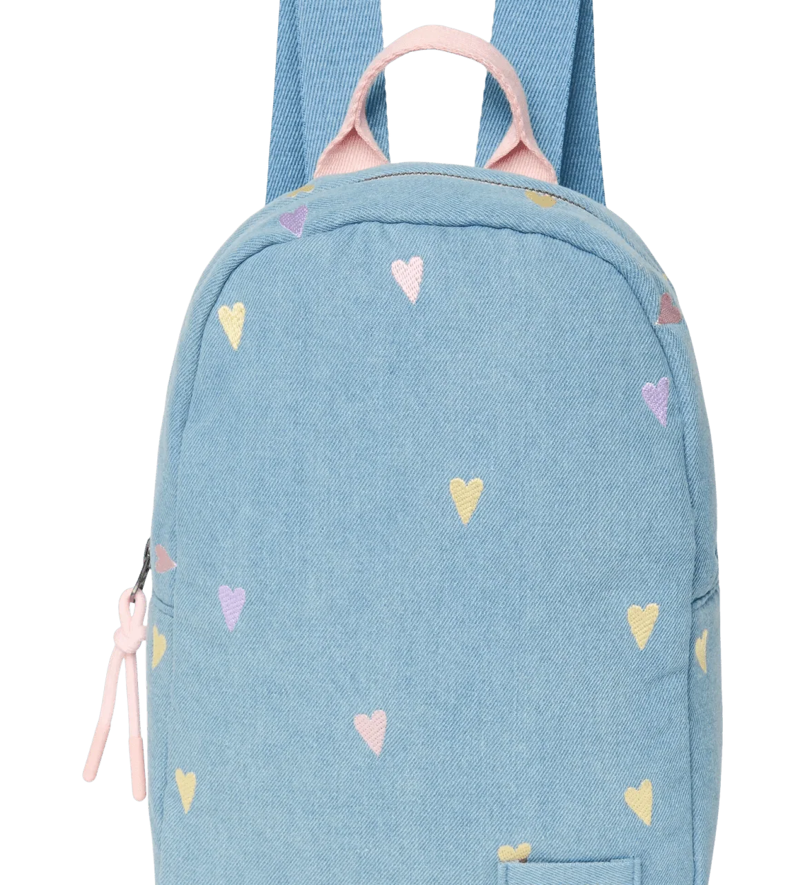 Dětský batoh STUDIO NOOS Mini Light Blue Hearts Denim | Lavly.cz