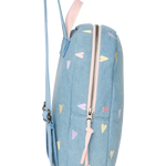 Dětský batoh STUDIO NOOS Mini Light Blue Hearts Denim | Lavly.cz