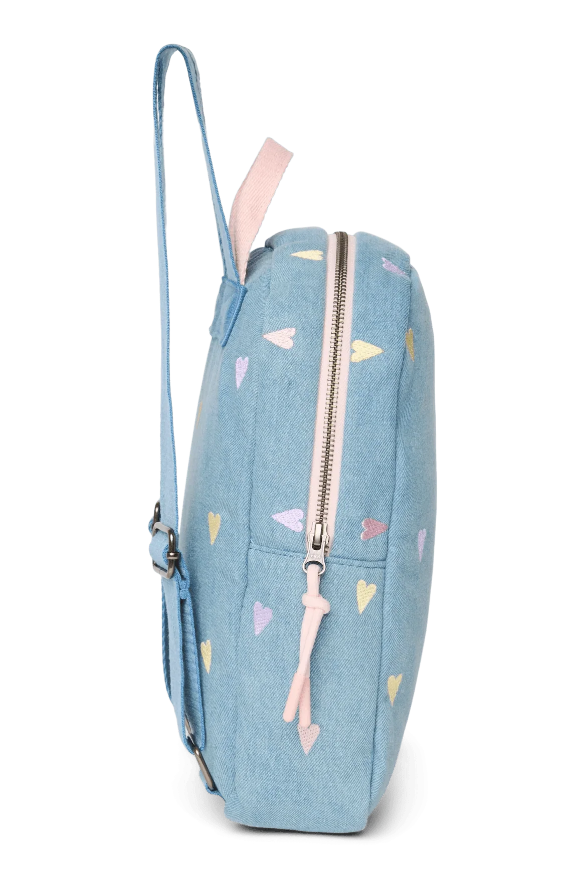Dětský batoh STUDIO NOOS Mini Light Blue Hearts Denim | Lavly.cz