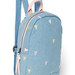 Dětský batoh STUDIO NOOS Mini Light Blue Hearts Denim | Lavly.cz
