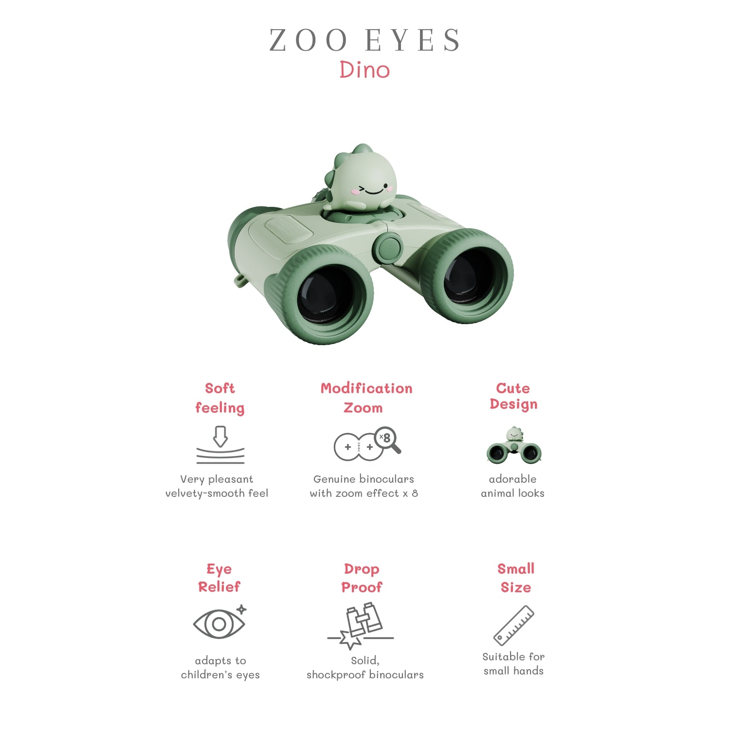 Dětský dalekohled ZOOFAMILY Dino Zoo Eyes | Lavly.cz