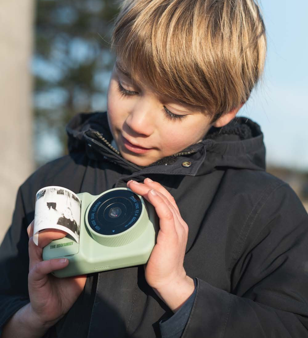 Dětský digitální foťák s tiskem fotek ZOOFAMILY Zoo Print Dino Green | Stylové doplňky pro děti a ženy | Lavly.cz