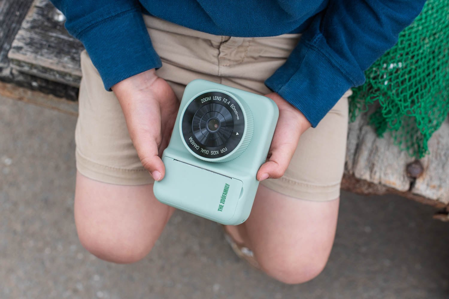 Dětský digitální foťák s tiskem fotek ZOOFAMILY Zoo Print Dino Green | Stylové doplňky pro děti a ženy | Lavly.cz