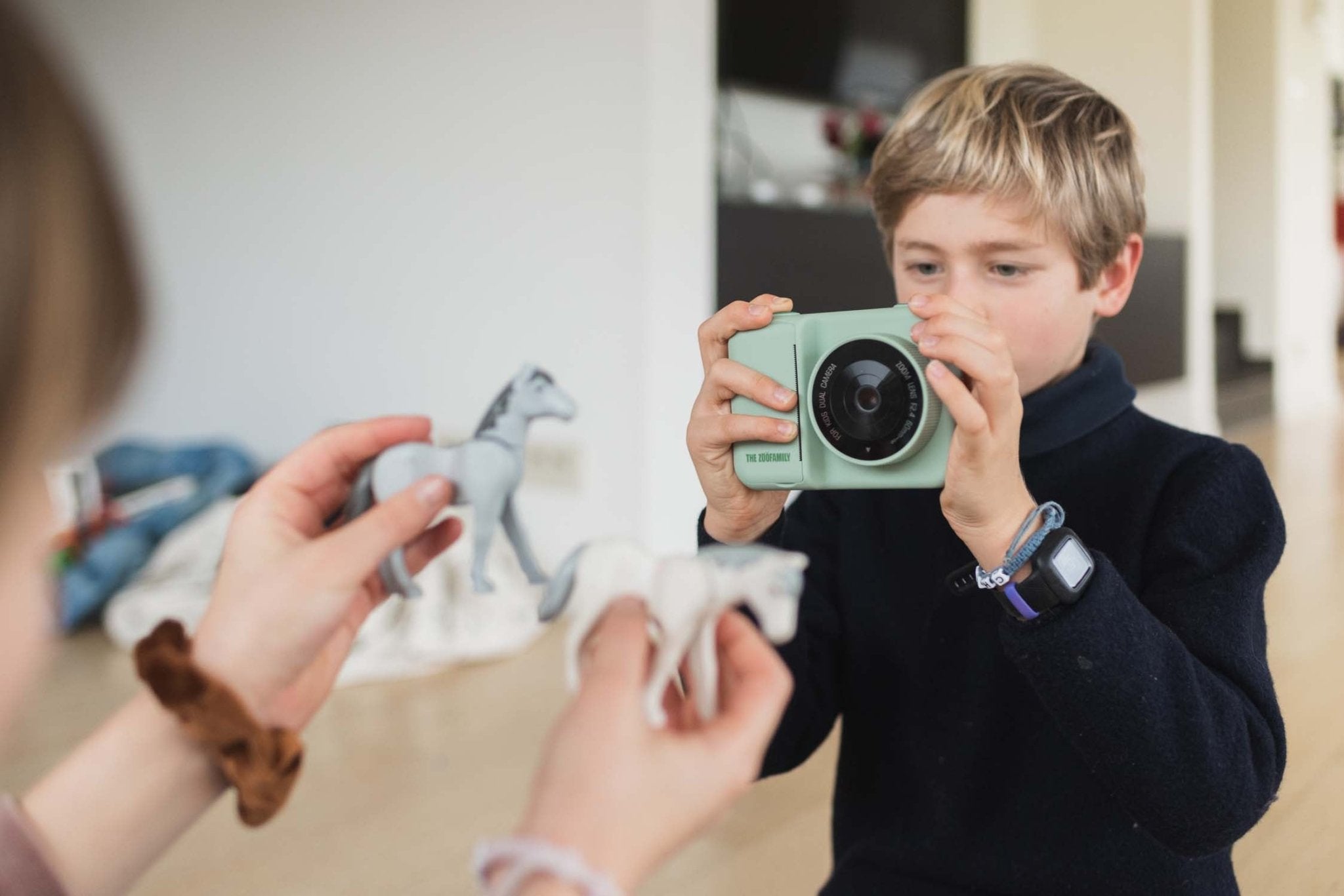 Dětský digitální foťák s tiskem fotek ZOOFAMILY Zoo Print Dino Green | Stylové doplňky pro děti a ženy | Lavly.cz