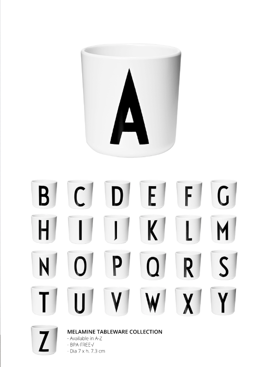 Dětský personalizovaný kelímek s písmenem DESIGN LETTERS | Stylové doplňky pro děti a ženy | Lavly.cz