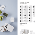 Dětský personalizovaný svačinový box DESIGN LETTERS | Stylové doplňky pro děti a ženy | Lavly.cz