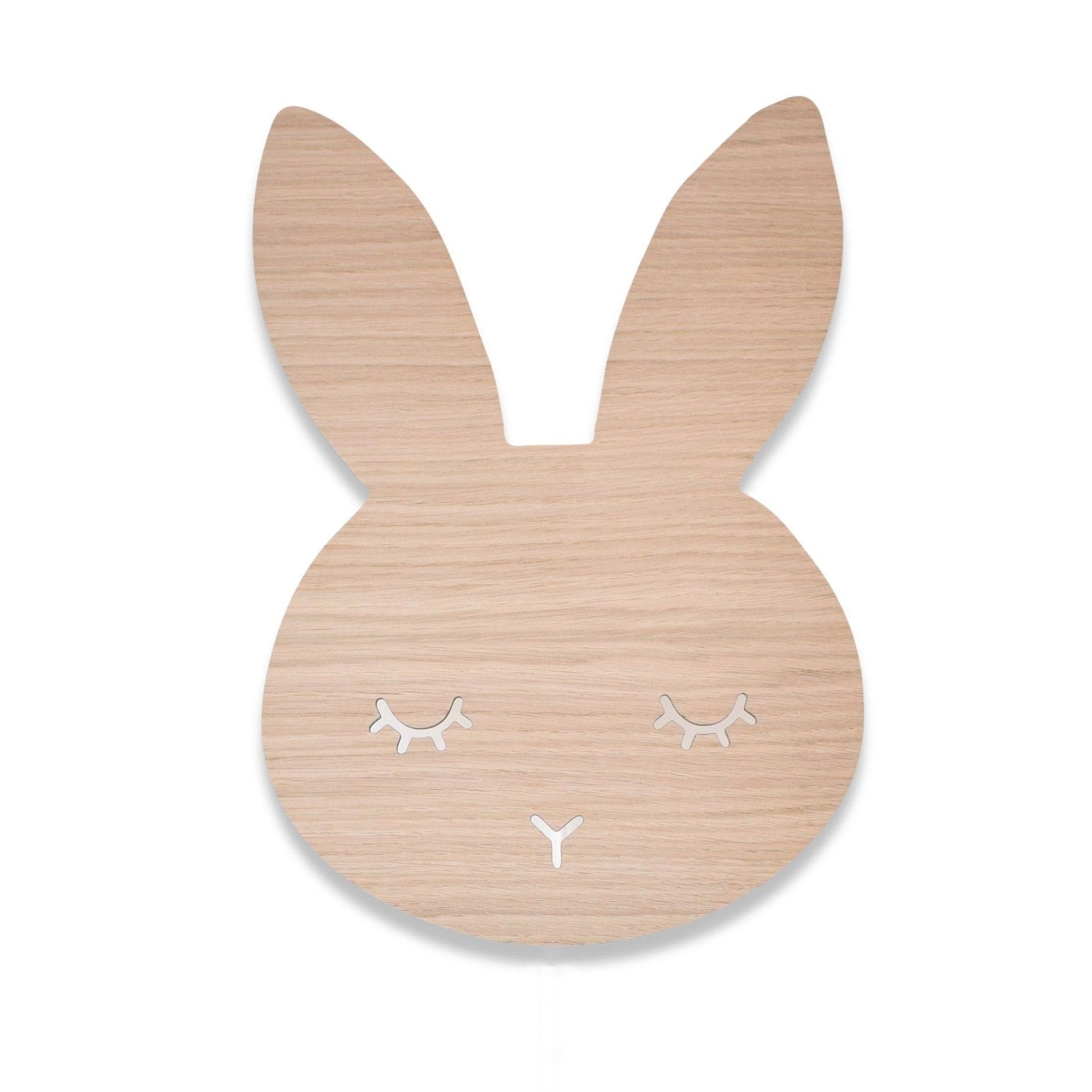 Dotyková nástěnná lampa MASELIVING Spící králíček dub | Stylové doplňky pro děti a ženy | Lavly.cz