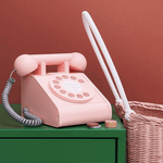 Dřevěný retro - telefon - Růžový | Stylové doplňky pro děti a ženy | Lavly.cz