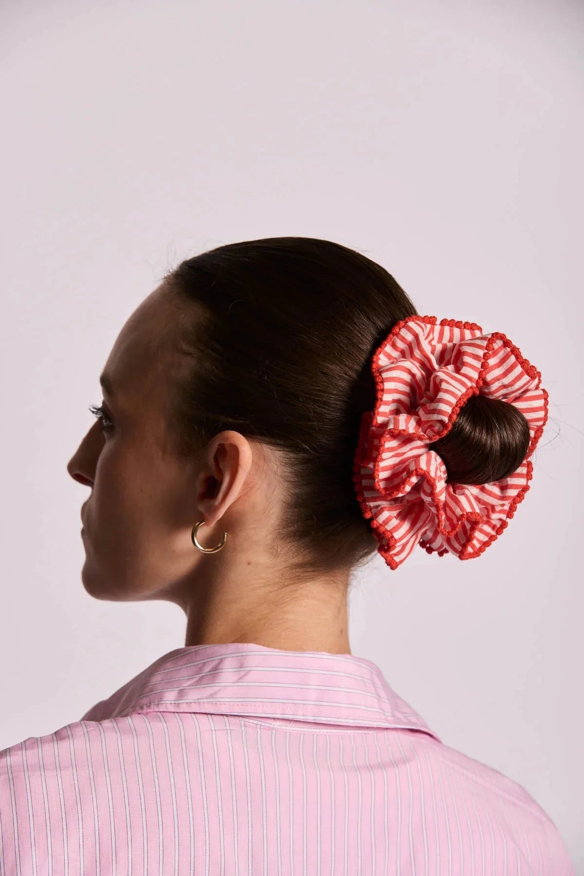 Gumička scrunchie HINDBAG Red Stripes | Lavly.cz