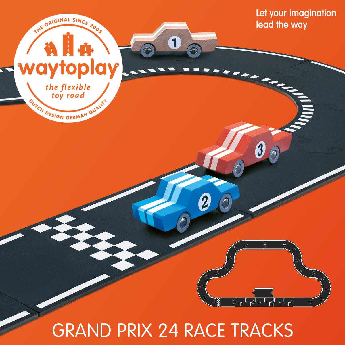 Gumová silnice WAY TO PLAY Grand Prix 24 dílů | Stylové doplňky pro děti a ženy | Lavly.cz