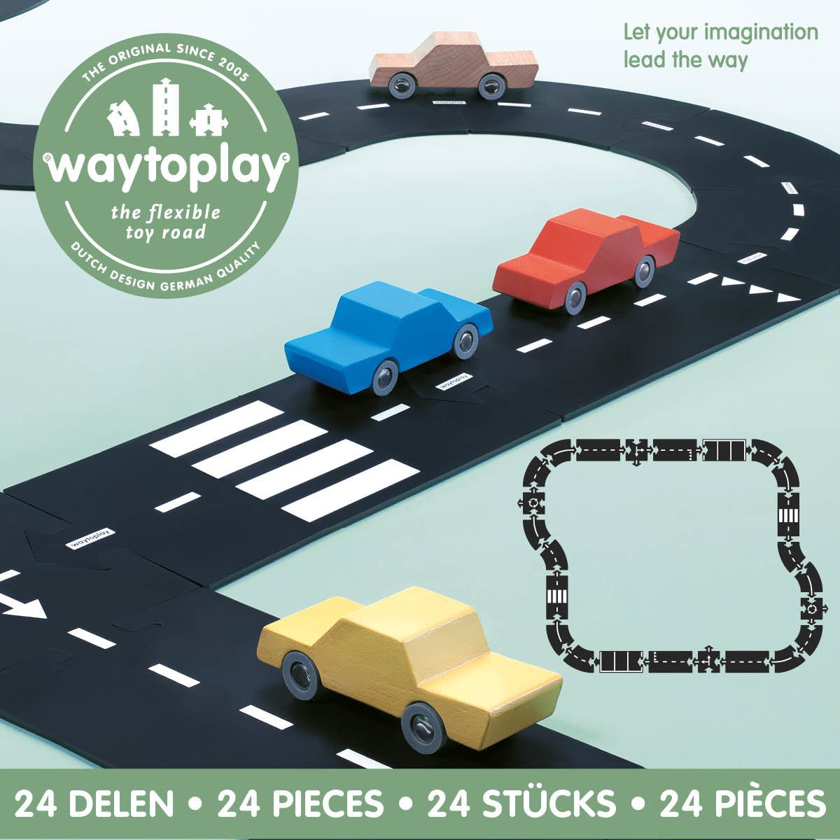 Gumová silnice WAY TO PLAY Highway 24 dílů | Stylové doplňky pro děti a ženy | Lavly.cz