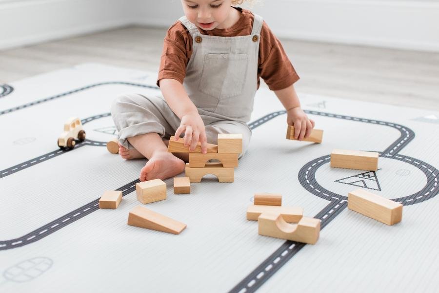 Hrací podložka LITTLE BOT Country Road + Triangle | Stylové doplňky pro děti a ženy | Lavly.cz