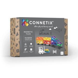 Magnetická stavebnica CONNETIX Rainbow Transport Pack 50 dielov