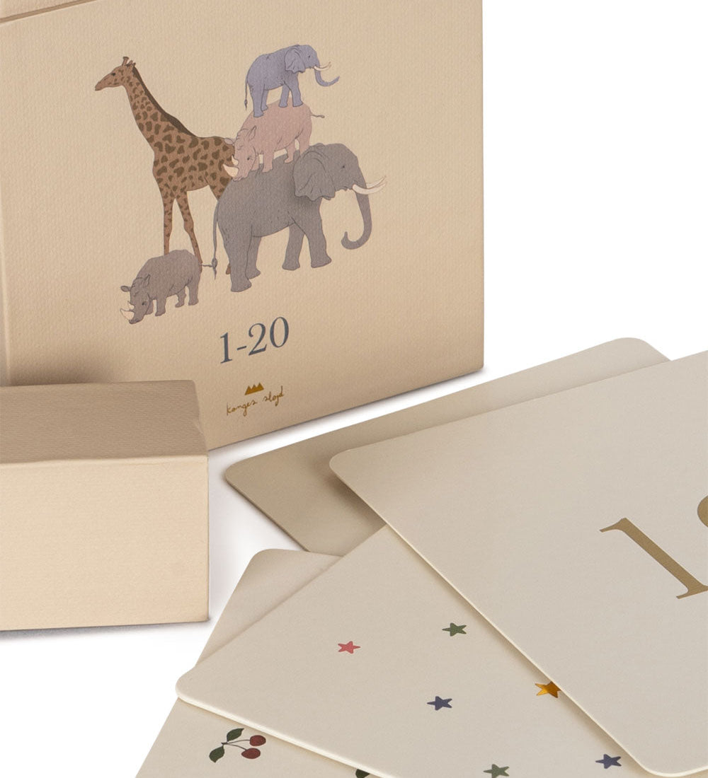 Kartonové kartičky KONGES SLOJD Čísla | Stylové doplňky pro děti a ženy | Lavly.cz