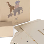 Kartonové kartičky KONGES SLOJD Čísla | Stylové doplňky pro děti a ženy | Lavly.cz