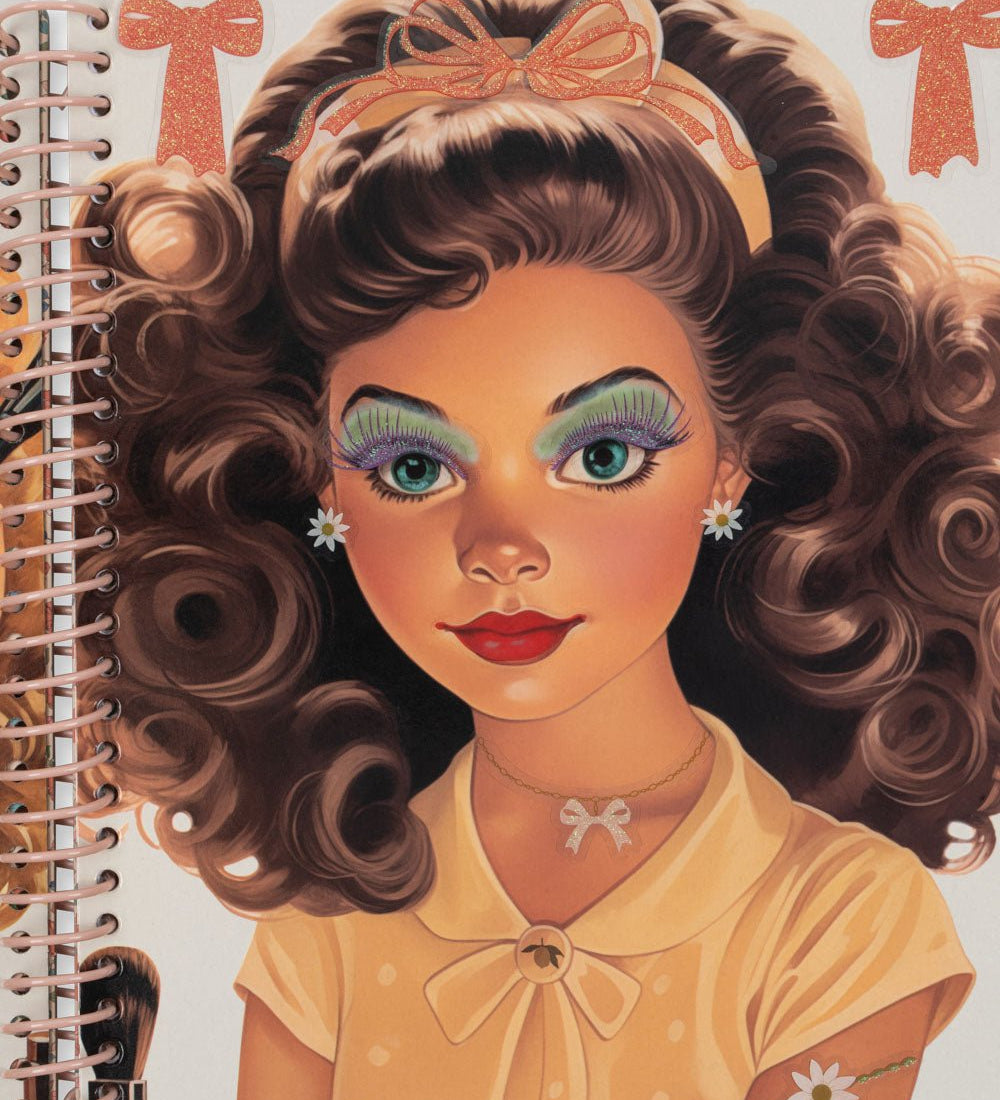 Knížka se samolepkami KONGES SLOJD Glam Me Up | Stylové doplňky pro děti a ženy | Lavly.cz