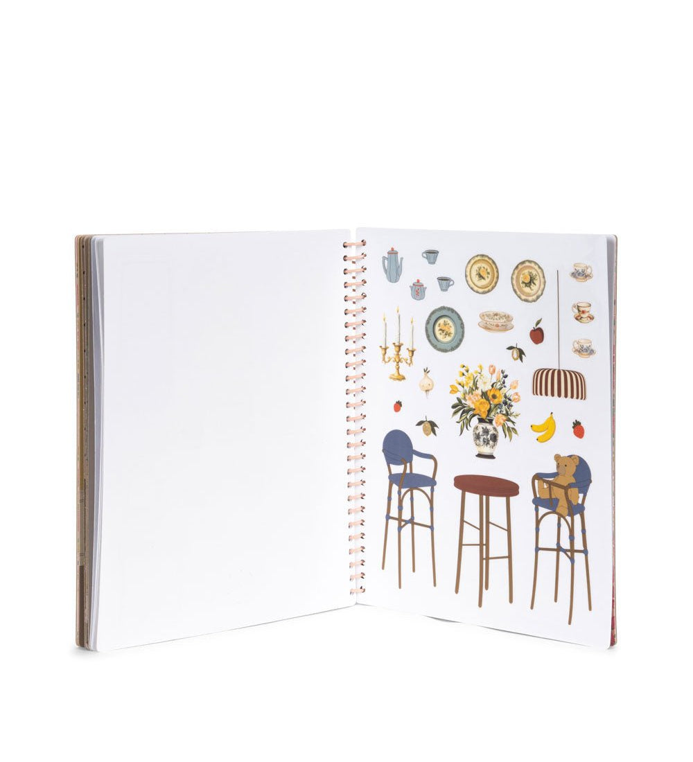 Knížka se samolepkami My Sticker Book KONGES SLOJD Dusty Pink | Stylové doplňky pro děti a ženy | Lavly.cz