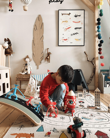 Koberec pro malé objevitele LAKALUK menší | Stylové doplňky pro děti a ženy | Lavly.cz