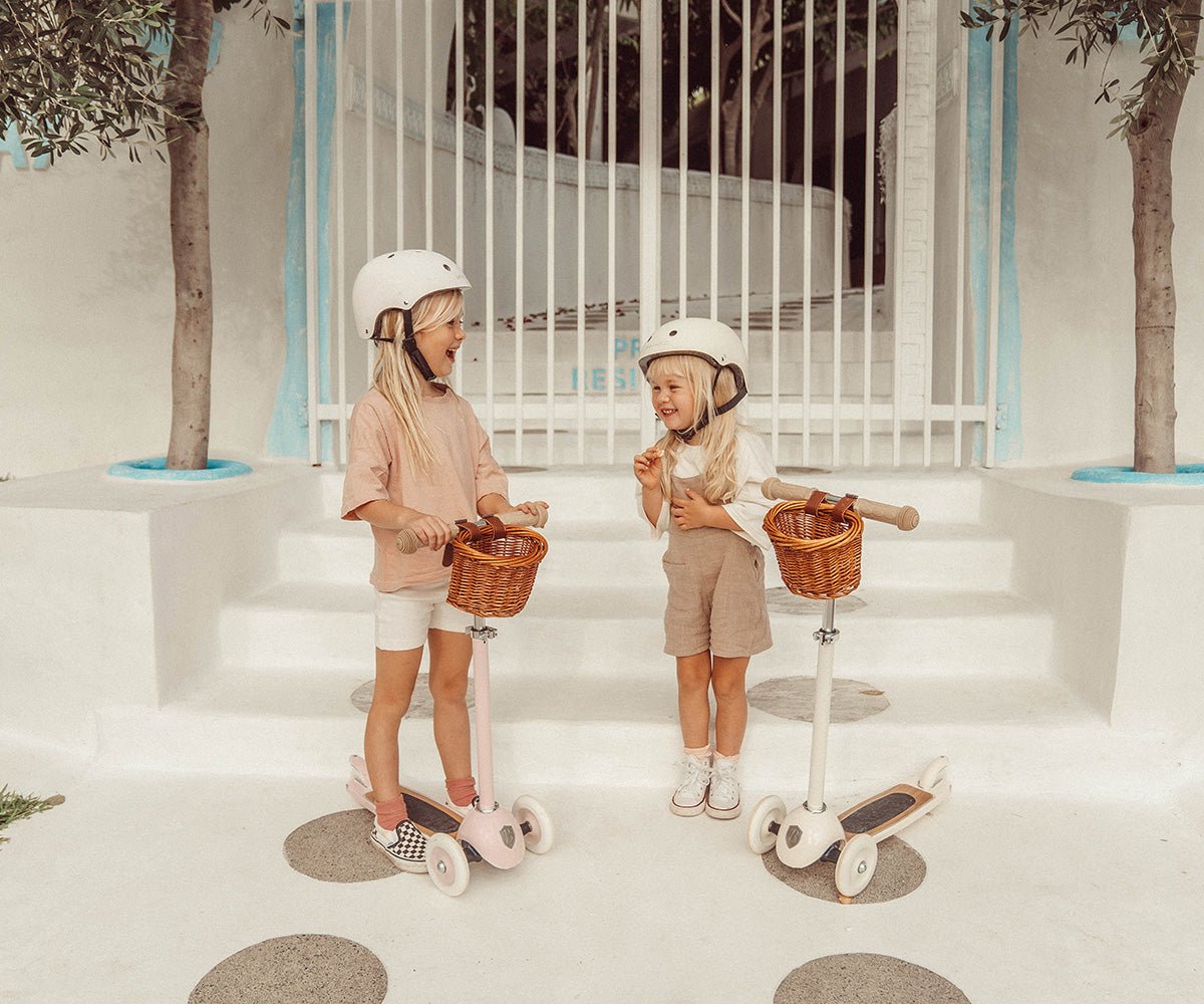 Koloběžka s košíkem BANWOOD Pink | Stylové doplňky pro děti a ženy | Lavly.cz