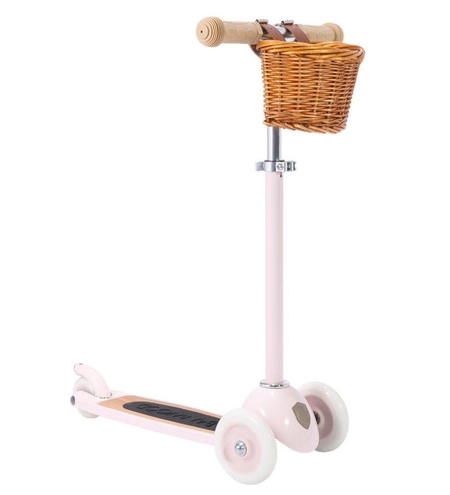 Koloběžka s košíkem BANWOOD Pink | Stylové doplňky pro děti a ženy | Lavly.cz