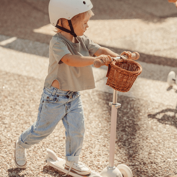 Koloběžka s košíkem BANWOOD Pink | Stylové doplňky pro děti a ženy | Lavly.cz
