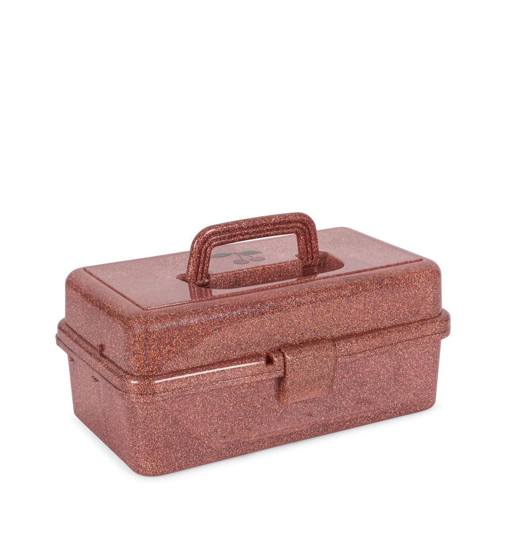 Kreativní kufřík na tvoření – organizér KONGES SLOJD Glitter Rose | Stylové doplňky pro děti a ženy | Lavly.cz